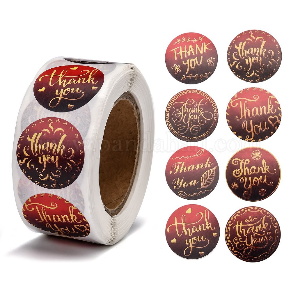 Wholesale 1 Inch Thank You Stickers Pandahall