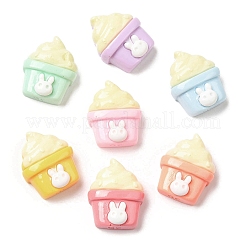 Cartoon-Deko-Cabochons aus undurchsichtigem Harz RESI-C039-02A