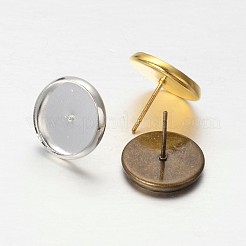 MessingOhrstecker Ersatzteile für Cabochon IFIN-X0035