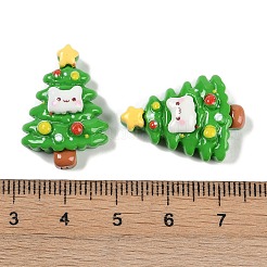 Weihnachts-Deko-Cabochons aus undurchsichtigem Harz CRES-M036-12H