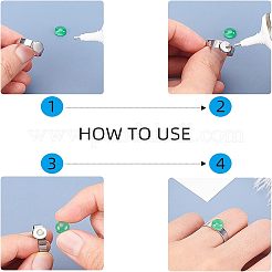 DIY-Sets zur Herstellung von Fingerringen aus Edelstahl DIY-UN0002-29P