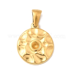 304 Edelstahl Anhänger Strass Fassung STAS-B094-33G