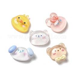 Cartoon Tier durchscheinende Harz Decoden Cabochons RESI-R443-01