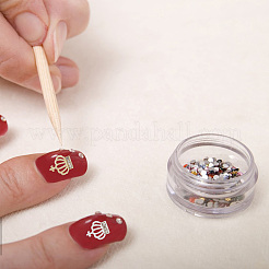 40 Stück 2 Farben Legierung Strass Cabochons MRMJ-GO0002-05