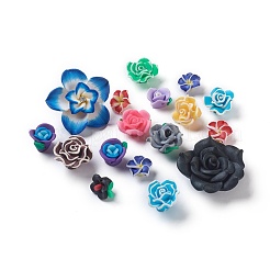Handgemachte Blume Fimo Cabochons CLAY-MSMC003-01
