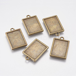 Tibetischen stil Anhänger Fassungen für Cabochons K0NZ5072