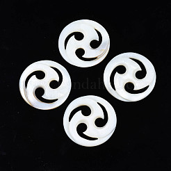 Natürliche Süßwasser Muschel Cabochons SHEL-S276-162