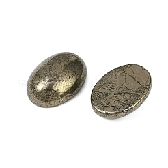 Oval natürliche Pyrit Cabochons G-S395-01