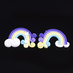 Handgemachter Ton-Cabochon CLAY-S091-08