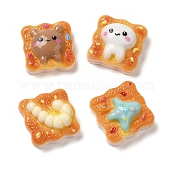 Toastbrot Motiv Harz Decoden Cabochons RESI-Q231-10
