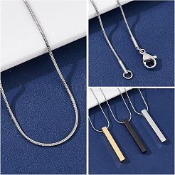 DIY-Sets zur Herstellung von Halsketten mit rechteckigem Anhänger DIY-UN0003-52