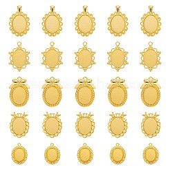 5 stücke 5 stil legierung anhänger cabochon einstellungen FIND-FS0001-05G