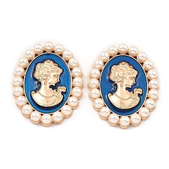 Emaille-Cabochons aus Zinklegierung ENAM-Q501-01LG-03
