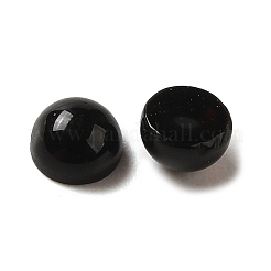 Natürlicher schwarzer Achat (gefärbt und erhitzt) Cabochons G-P521-01A