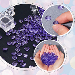 1000 Stück Acryl-Strass-Cabochons mit spitzer Rückseite GACR-SP0001-01A