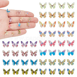 72 Stück 12 Farben 3D-Harz-Cabochons MRMJ-FI0001-01