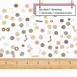 Cabochons mit offener Lünette aus Zinklegierung PALLOY-OC0002-57