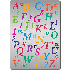 Buchstaben A~Z Edelstahl-Metallstanzschablonen DIY-WH0289-130