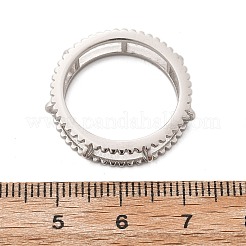 Originaldesign 925 Sterling Silber Loop Ring Fassungen FIND-Z078-01P