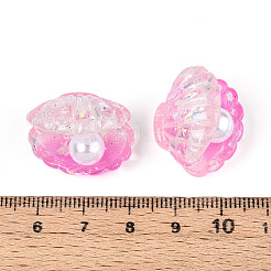 Transparentes Harz und Kunstperlen-Cabochons CRES-T025-13M