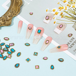 64 Stück Cabochons aus Zinklegierung in 16 Stilen MRMJ-AR0001-22