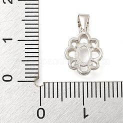 925 Krappenfassung aus Sterlingsilber zum Aufnähen STER-B005-11P