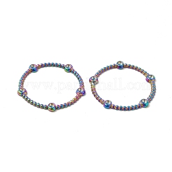 Ionenplattierung (IP) 304 Edelstahl Verbindungsring Strass-Einstellungen STAS-I671-20MC