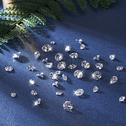 320 Stück 16 Stil Zirkonia Cabochons ZIRC-YS0001-03