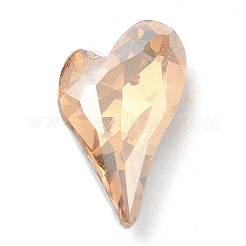 Spitze zurück & zurück plated Glas Strass Cabochons GLAA-B012-64