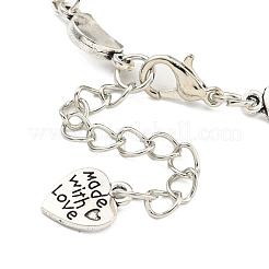 Herstellung eines antiken versilberten Gliederkettenarmbands aus Legierung MAK-K023-02D-AS
