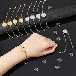DIY Blanko-Kit zur Herstellung von Kuppelarmbändern DIY-UN0004-98