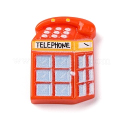Telefonzelle undurchsichtige Decoden-Cabochons aus Harz CRES-Z008-02E