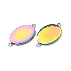 Ionenplattierung (IP) 304 Edelstahl Cabochon-Anschlussfassungen STAS-H394-01MC