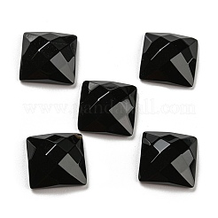 Cabochons aus natürlichem schwarzem Onyx G-P513-04A-01