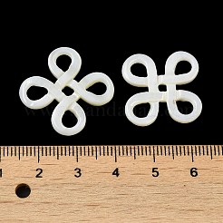 Natürliche weiße Muschel cabochons SSHEL-M022-18