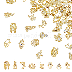 96 Stück 8 Arten Legierungs-Cabochons MRMJ-HY0002-24