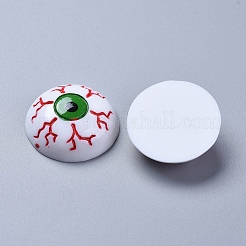 Undurchsichtige Harz-Cabochons zum Thema Halloween X-RESI-D0003-07