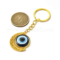 Anhänger aus Legierung mit durchscheinenden Harz-Cabochons als Schlüsselanhänger KEYC-JKC01139