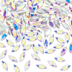 100 Stück spitz zulaufende Glas-Strass-Cabochons RGLA-FG0001-05B