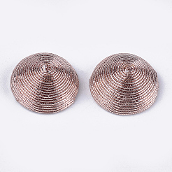 Polyesterfaden Stoff Cabochons WOVE-T008-02B-04
