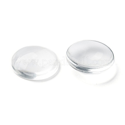 Transparente Glas Cabochons GGLA-R026-20mm