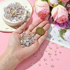 Durchscheinende Strass-Cabochons aus Glas mit flacher Rückseite MRMJ-T063-367