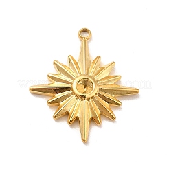 Ionenplattierung (IP) 304 Edelstahl Anhänger Strass-Einstellungen STAS-I197-013G