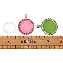 DIY-Kits zur Herstellung flacher runder Anhänger DIY-TA0008-46
