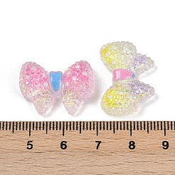 Undurchsichtige Cabochons mit Schleife aus Harz RESI-R465-04