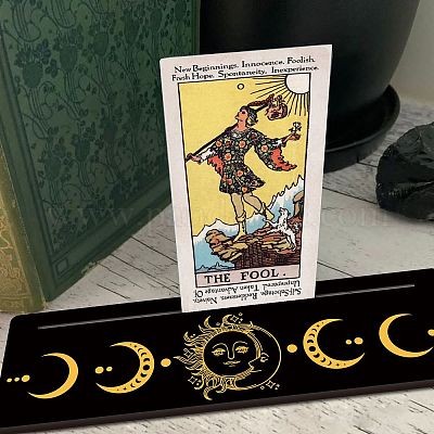 Wholesale GORGECRAFT 10 X 3 Inch Wooden Tarot Card Stand Black