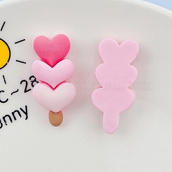 Deko-Cabochons aus undurchsichtigem Harz zum Valentinstag PW-WG28439-01