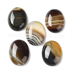 Natürliche gestreifte Achat-Cabochons G-H296-01E