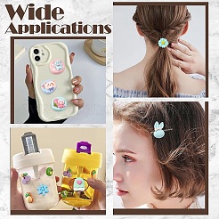 30 Stück 10 Stile undurchsichtige Harz-Decoden-Cabochons CRES-YW0002-16