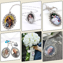 10 stücke 10 arten tibetischen stil legierung anhänger cabochon einstellungen FIND-SP0002-50